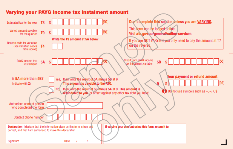 Payg Instalment Using Income Times Rate